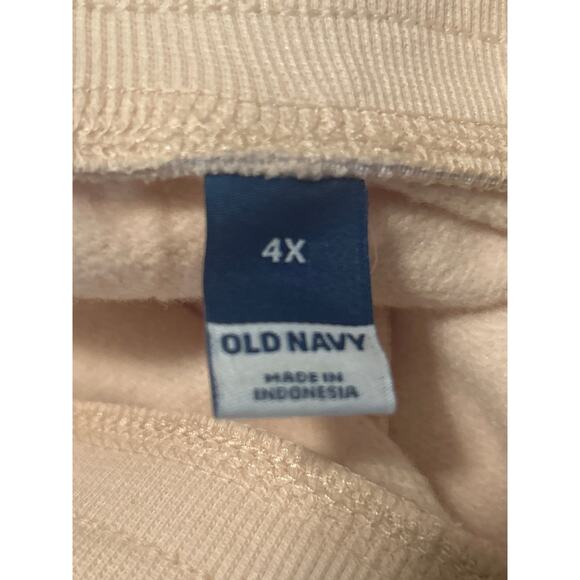 NWT Old Navy Plus Size Off White Joggers Sweatpants Athleisure Size 4X - Picture 3 of 5